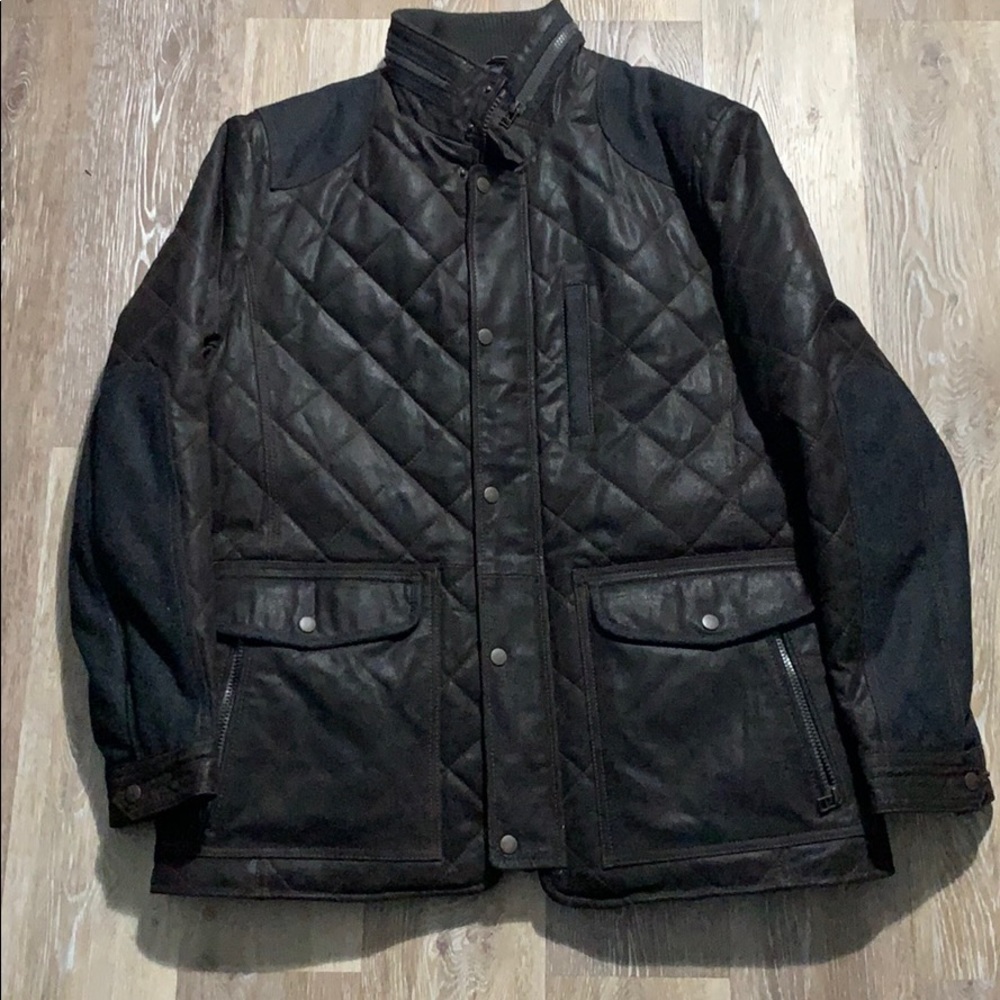 🔥Kapraun Men’s Leather Jacket Sz L